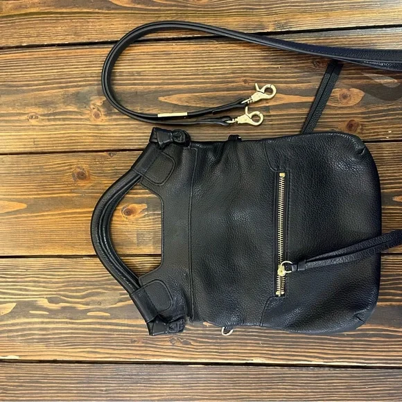 Foley and Corinna Black Leather Crossbody Bag - Picture 6 of 7